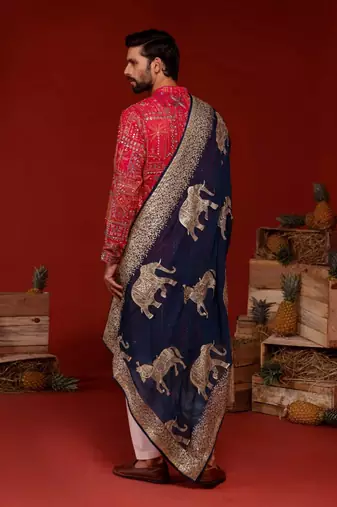 Uttam hot pink kurta set