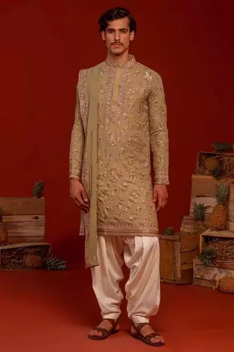 Neel mehandi kurta set