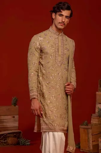 Neel mehandi kurta set