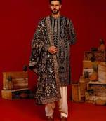 Rudra black kurta set