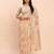 Off white linen cotton woven saree