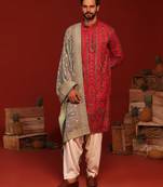 Tejasv hot pink kurta set