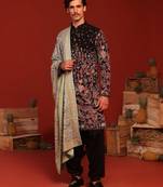 Shashwat black kurta set