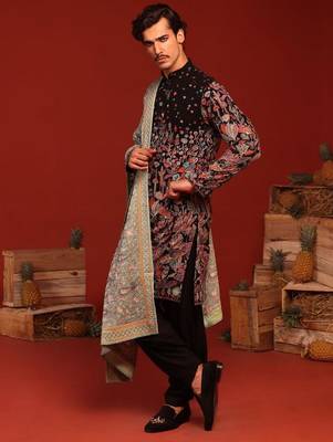Shashwat black kurta set 5