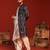 Ruhit navy blue kurta set