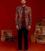 Samir wine jodhpuri set