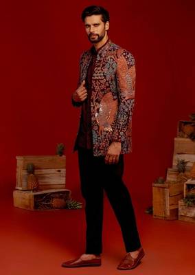 Samir wine jodhpuri set 2