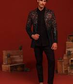 Vamya bottle Black jodhpuri set