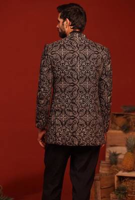 Pradyut black jodhpuri set 5
