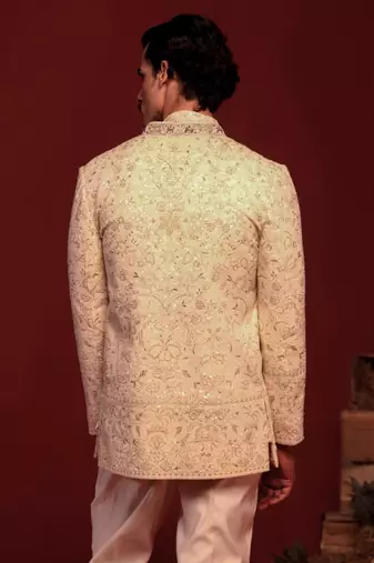 Sampat cream jodhpuri set