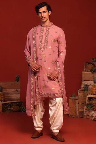 Akshaj mauve Pink kurta set