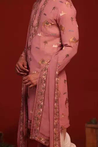 Akshaj mauve Pink kurta set