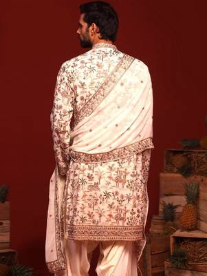 Chinmay ivory kurta set 3