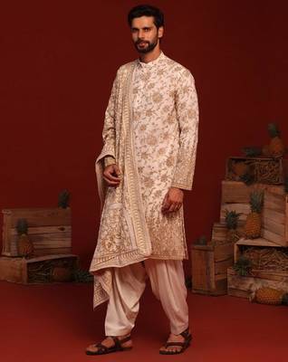Madhur ivory kurta set 2