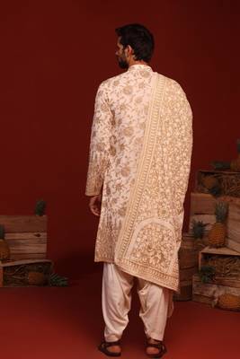 Madhur ivory kurta set 5
