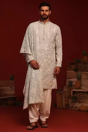 Bhavik Off White kurta set