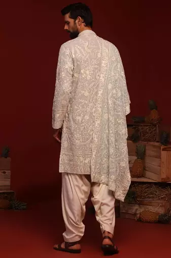 Bhavik Off White kurta set