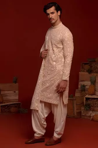 Adith pink kurta set