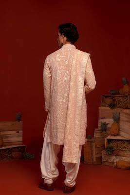 Adith pink kurta set 4