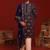 Tanvith navy blue kurta set