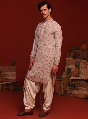 Maitreya sky Beige kurta set 3