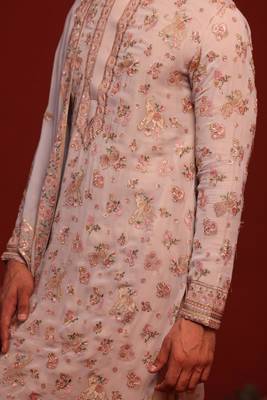 Maitreya sky Beige kurta set 5