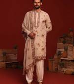Brija beige kurta set