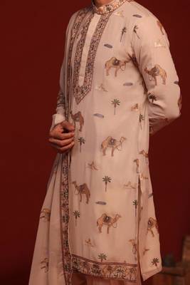 Brija beige kurta set 2