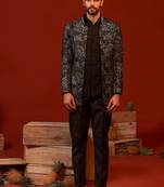 Rithvik black jodhpuri set