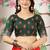 Red linen cotton digital printed saree