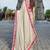 Beige georgette bandhani saree