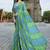 Blue georgette bandhani saree