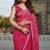 Pink georgette bandhani saree