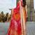 Red georgette bandhani saree