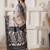 Black linen cotton saree