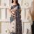 Black linen cotton saree