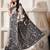 Black linen cotton saree