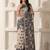 Black linen cotton saree