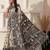 Black linen cotton saree