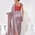 Lavender georgette printed saree