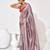 Lavender georgette printed saree