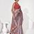 Lavender georgette printed saree