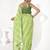 Green georgette printed saree