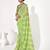 Green georgette printed saree