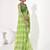 Green georgette printed saree