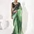 Green georgette printed saree