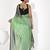 Green georgette printed saree