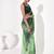 Green georgette printed saree