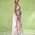 Off white cotton blend printed saree