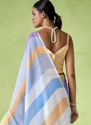 Multy cotton blend printed saree 2